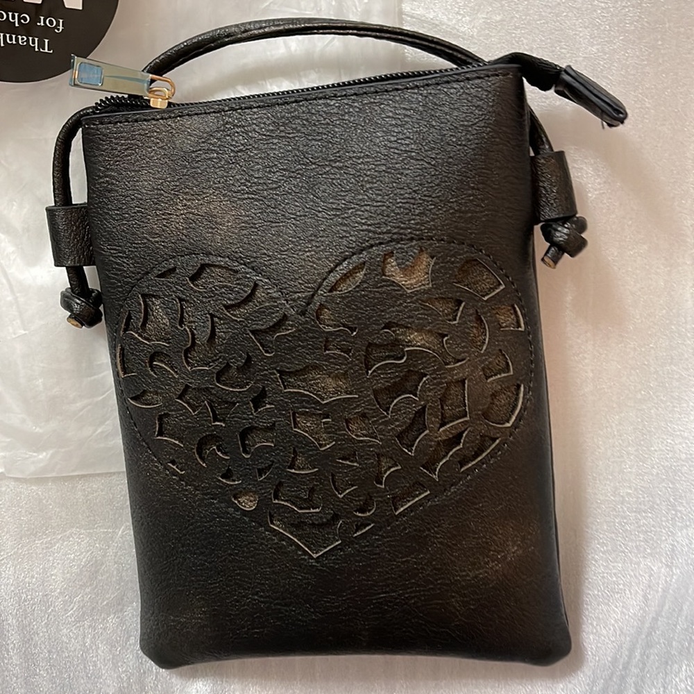 MKF Collection Women's Heartly
Crossbody Bag by Mia K- Camel